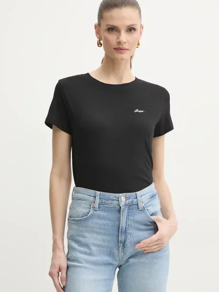 Blugi Boss Orange cu talie înaltă albastru