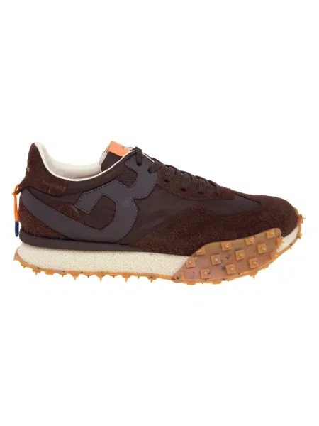 Sneakersy Barracuda skórzane brązowe