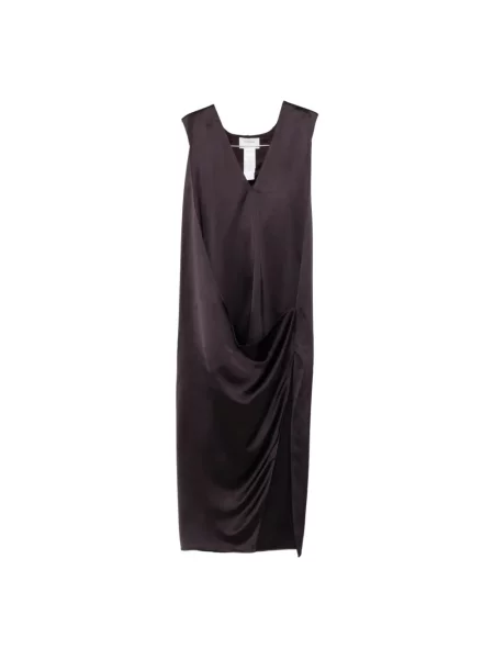Sukienka maxi Sportmax fioletowa