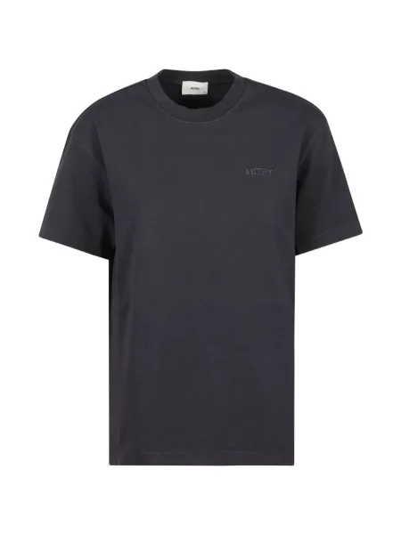 Tricou Autry cu broderie gri