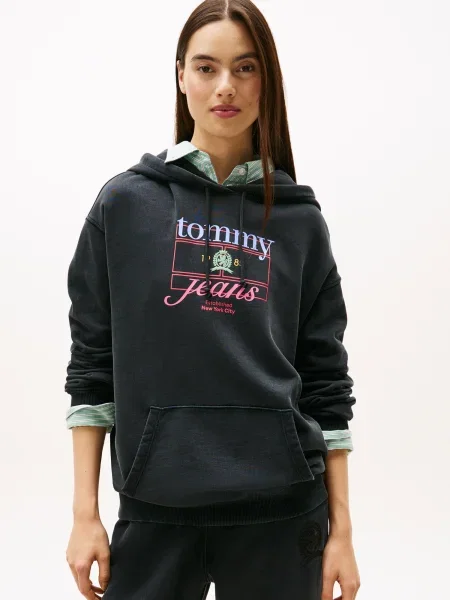 Mikina Tommy Jeans čierna