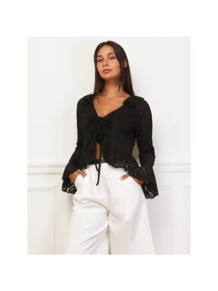 Top La Modeuse negru