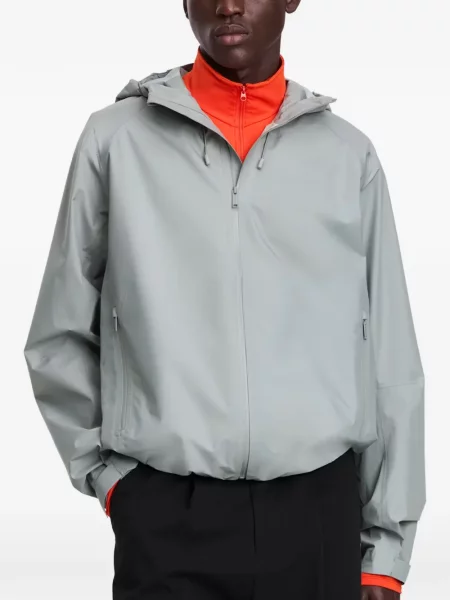 Geacă Canada Goose cu glugă gri