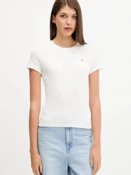 Tommy Jeans Tričko námornícka modrá / čierna biela