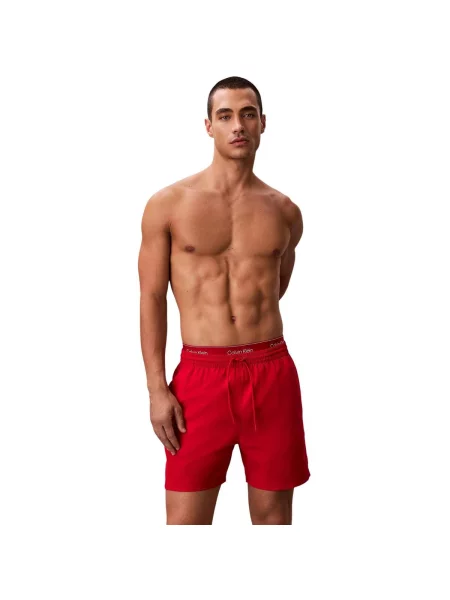 Gaćice Calvin Klein Jeans s vezicama crvena