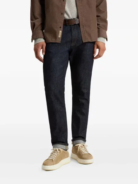 Sneakerși Woolrich din piele cu platformă