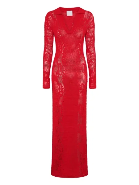 Rochie maxi Paris Georgia de costum roșu