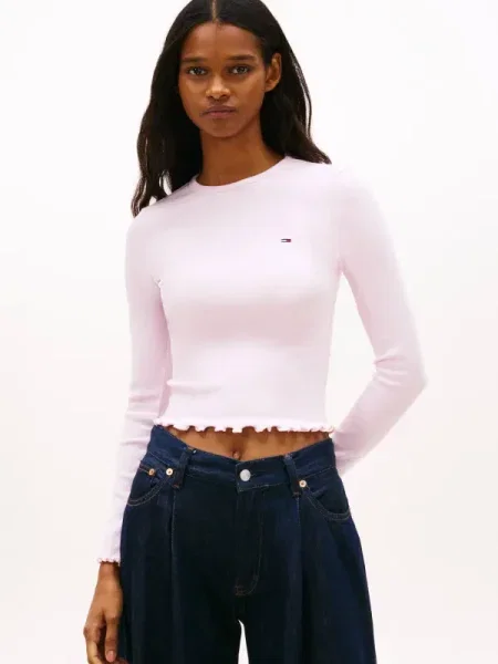 Tommy Jeans Bluză roz