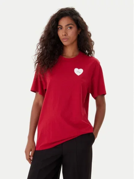 HUGO Majica Vintag rdeča