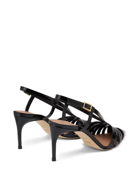 Kožené lakované lodičky Malone Souliers černé