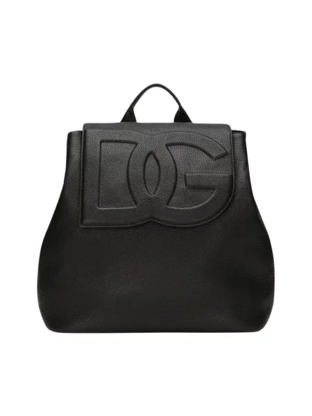 Plecak Dolce And Gabbana skórzany pleciony czarny