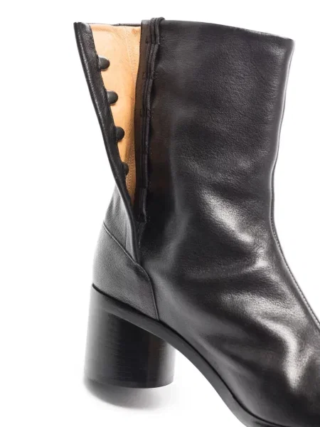 Cizme scurte Maison Margiela din piele negru