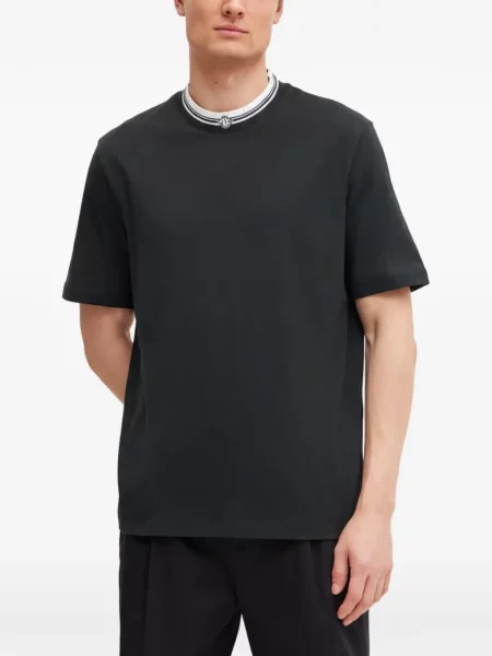 Tricou Armani Exchange cu autograf verde