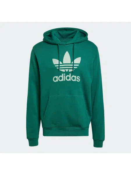 Adidas Majica dugih rukava adicolor Classic Trefoil Zelena bijela