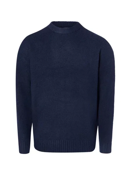 Jack & Jones sweter z dzianiny JJEsoho Ollie Mężczyźni Sztuczne włókno S niebieski