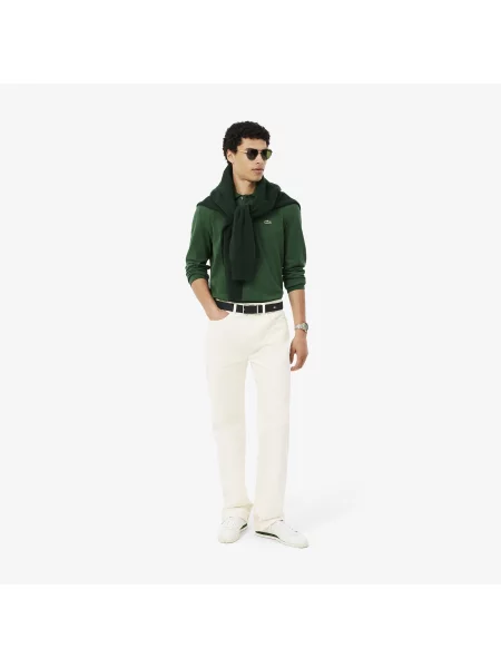 Lacoste Dwustronny Skórzany Pasek Chantaco czarny