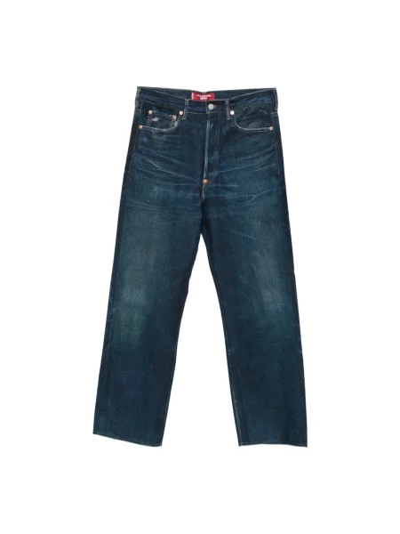 Jeansy straight leg Junya Watanabe niebieskie
