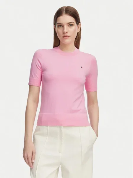 Tommy Hilfiger T-Shirt Ανοιχτό ροζ
