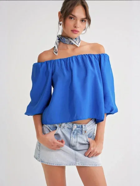 MixRay Bluza kobalt modra