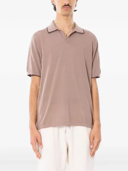 Gulerat scurt tricou polo Mc2 Saint Barth gri