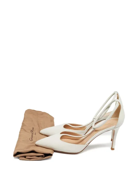 Pantofi cu toc Gianvito Rossi din piele alb