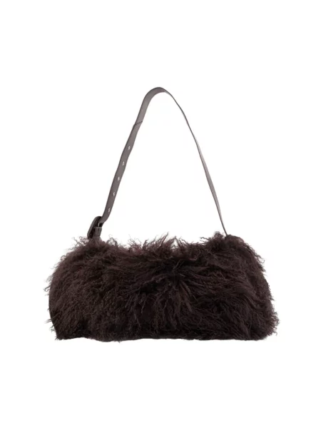 Torebka crossbody Ami Paris skórzana brązowa