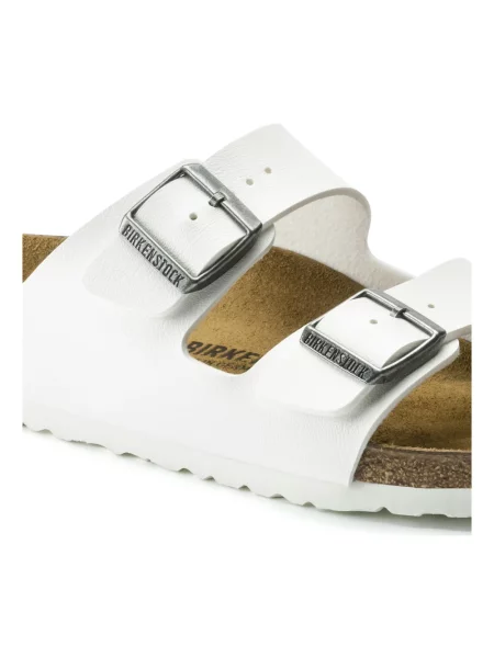 Klapki Birkenstock zamszowe białe
