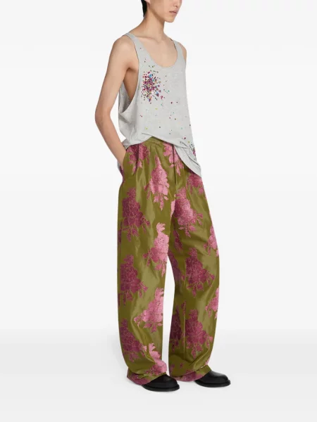 Риза Dries Van Noten с пайети сиво