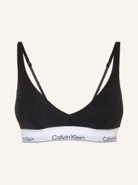 Calvin Klein Push-Up Podprsenka Icon Cotton Modal černá bílá