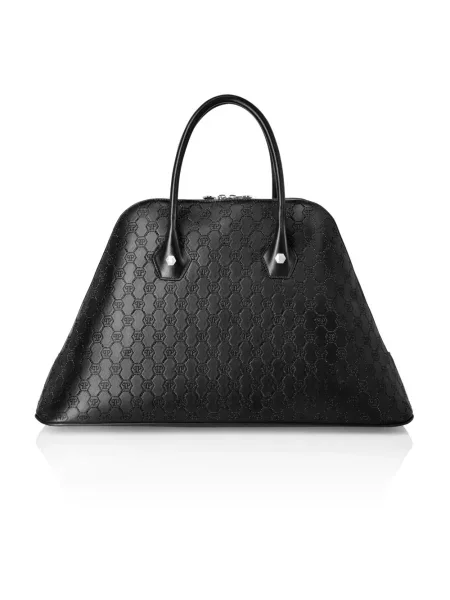 Torebka Philipp Plein skórzana czarna
