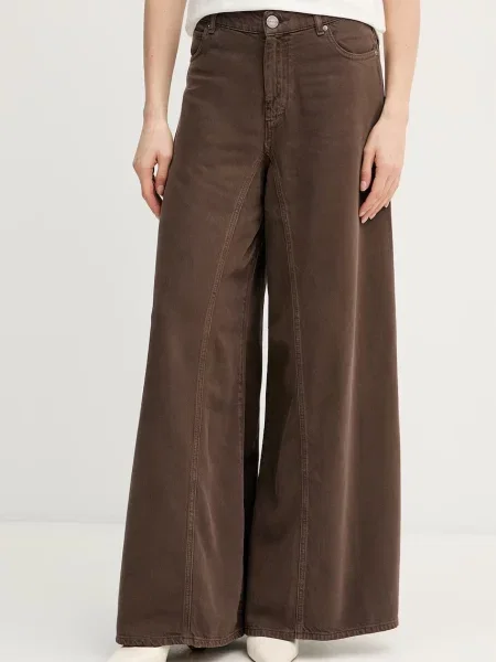 Pinko jeansy relaxed fit brązowe