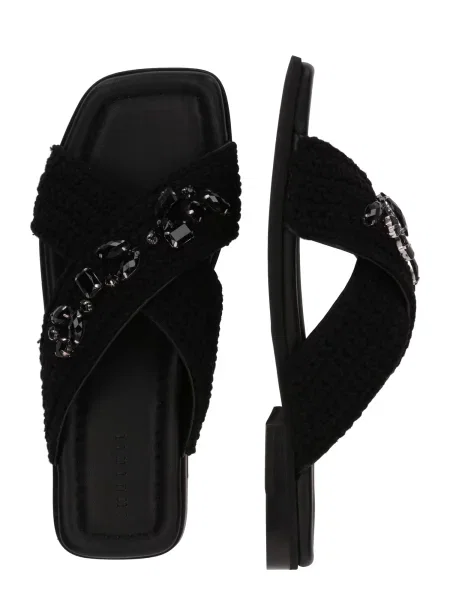 Natikači Inuikii Woven Crossed Stones črna