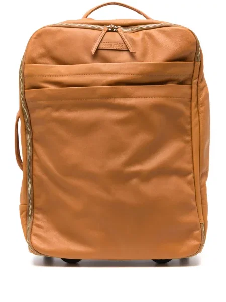 Kožni koferić Private Stock smeđa