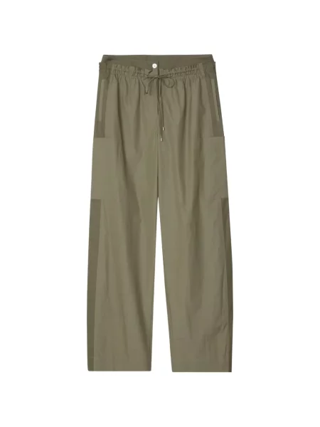 Pantaloni 3.1 Phillip Lim din poplin verde