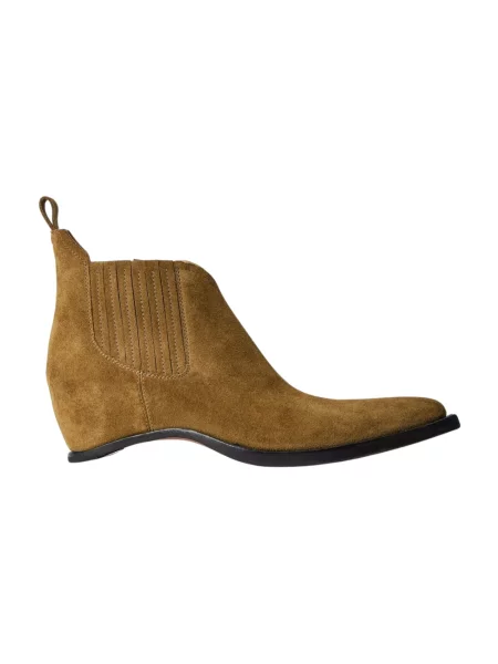Sztyblety Maison Margiela zamszowe bez obcasa brązowe