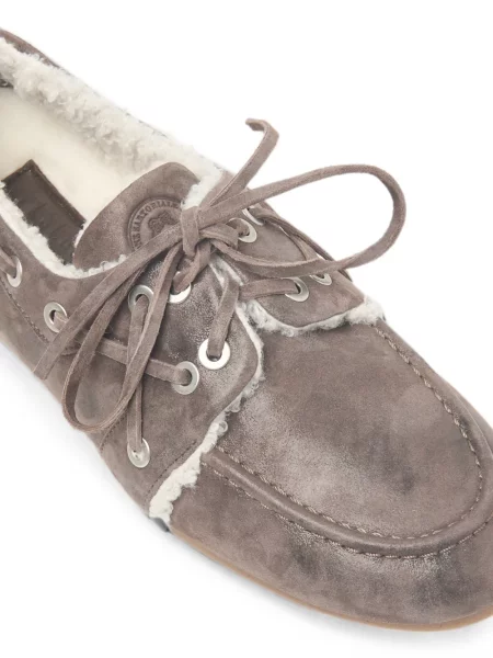 Loafers Peserico σουέντ καφέ