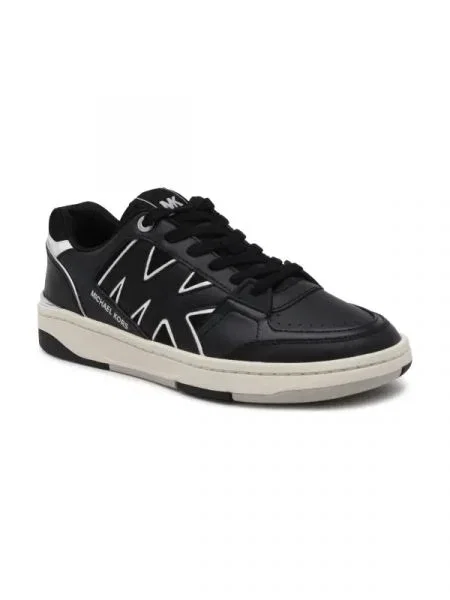 Michael Kors Bőr sneakers tornacipő REBEL LACE UP fekete