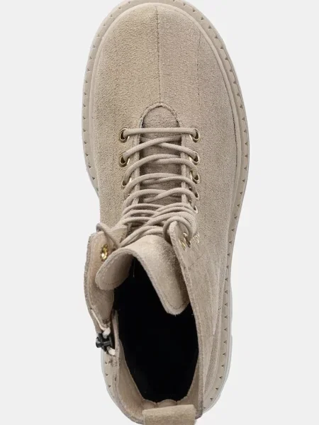 Замшевые ботинки Answear.lab на платформе бежевые