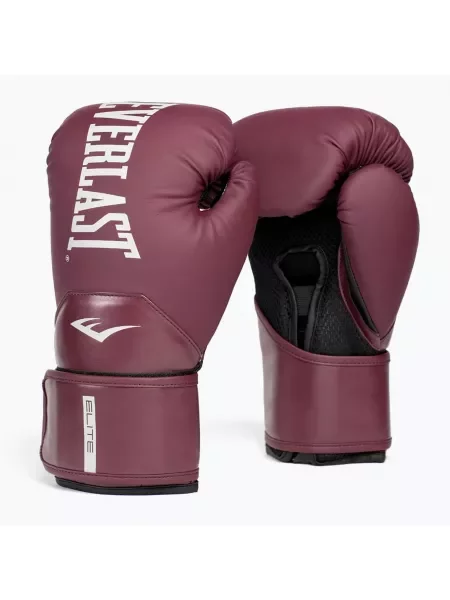 Rękawice bokserskie Everlast Pro Style Elite 2 maroon różowe