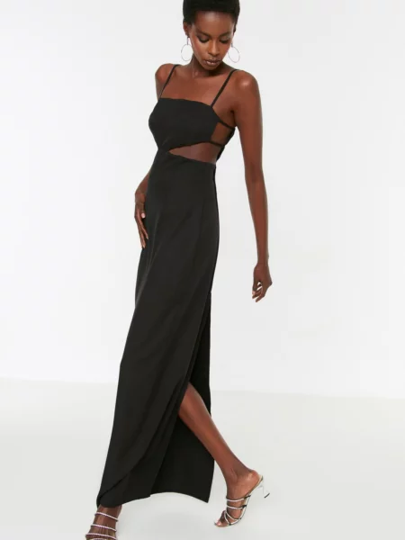 Rochie de seară Trendyol lungă negru