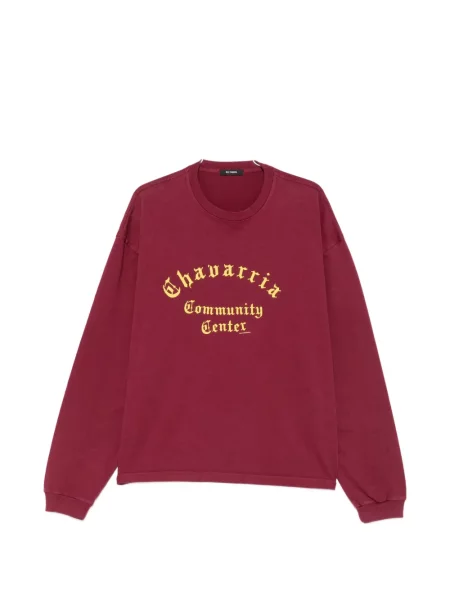 Lung tricou Willy Chavarria roșu