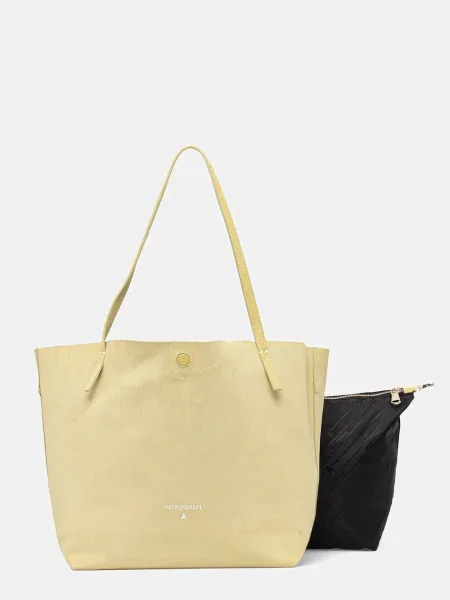 Patrizia Pepe geantă din piele cu două fețe verde