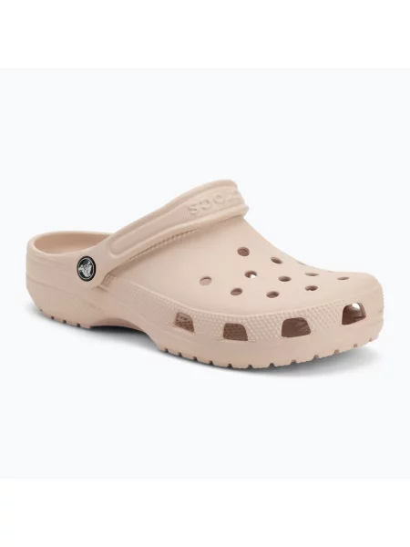 Классические шлепанцы Crocs бежевые