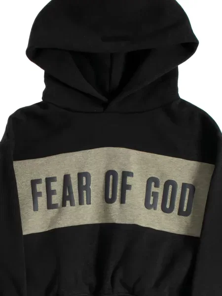 Bluza z kapturem dziecięca Fear Of God Essentials czarna
