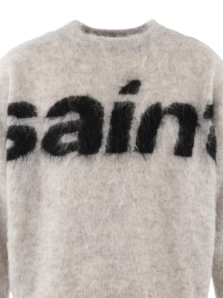 Pulover Saint Mxxxxxx cu autograf gri