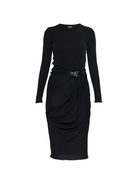 Rochie midi Tom Ford până la genunchi de costum negru