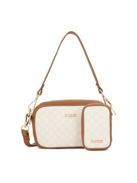 Torebka skórzana Kazar skórzana brązowa