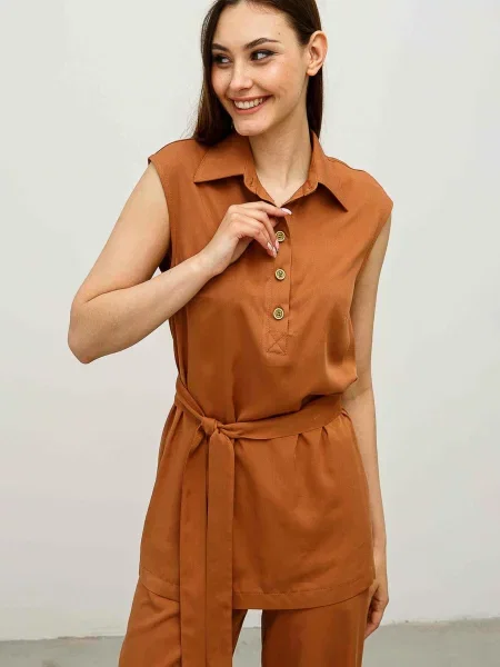 Блуза RiMari гірчичний віскоза/модал