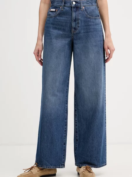 Calvin Klein Jeans blugi wide leg pentru femei