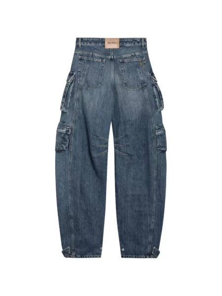 Pantaloni cargo The Attico albastru